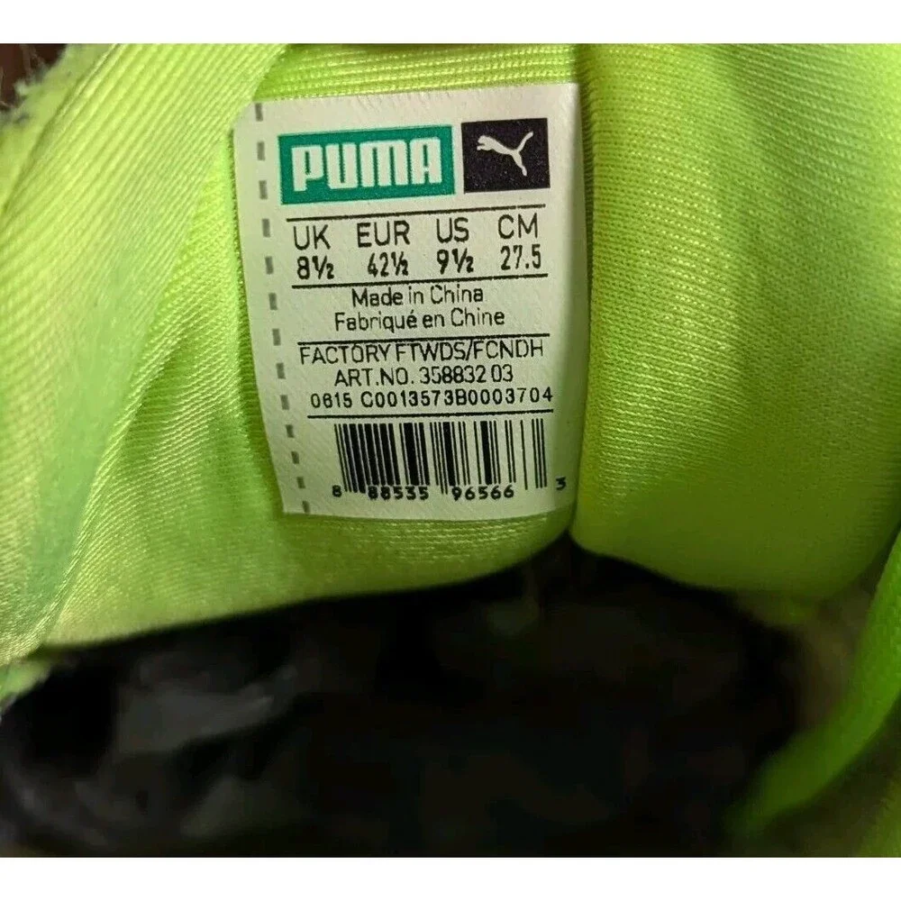 Puma Trinomic R698 Wool Pack Mens Green Lace Up Trainers 358832 03 Size 9.5
